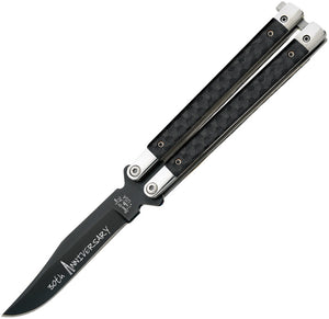 Bear & Son 30th Anniversary Balisong Carbon Fiber S35VN Butterfly Knife CF17  -On Sale