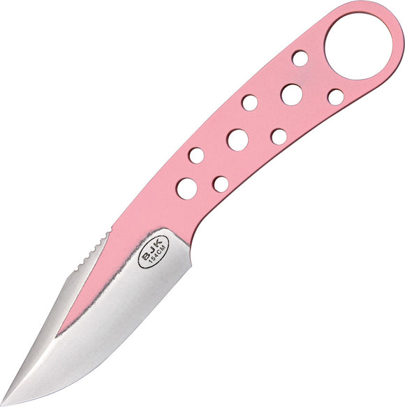 Blackjack Model 155 Pink Stainless Fixed Blade Neck Knife w/ Sheath 155P