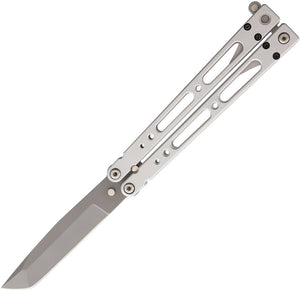 Bear & Son Bear Song IV Butterfly Aluminum Handle Stainless Balisong Knife 410AP