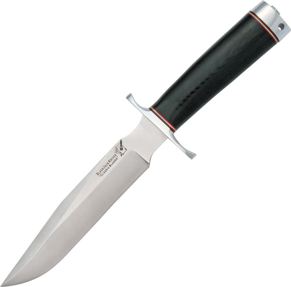 Blackjack Classic Model 7 Black Micarta A-2 Tool Steel Fixed Blade Knife 7BM