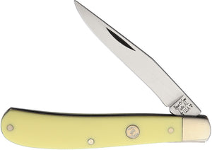 Bear & Son Trapper Yellow Delrin 4th Gen Folding Knife 3148