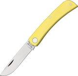 Bear & Son Farmhand Folder Yellow G10 Handle Folding Carbon Steel Knife C337