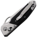 Bear & Son Slide Lock Black Smooth G10 Folding D2 Pocket Knife G10N