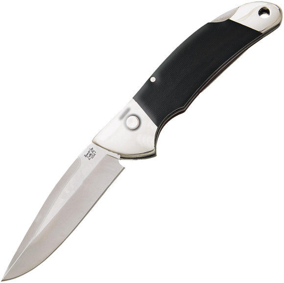 Bear & Son Automatic Knife Black G10 High Carbon Stainless Drop Pt Blade GA08
