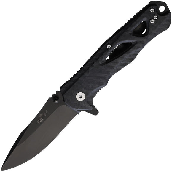 Bear Ops Rancor II Pocket Knife Black G10 Folding S35VN Drop Point MC400B4