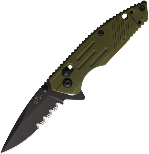 Bear Ops Slide Lock OD Green Synthetic Folding Stainless Pocket Knife 900OD7BSR