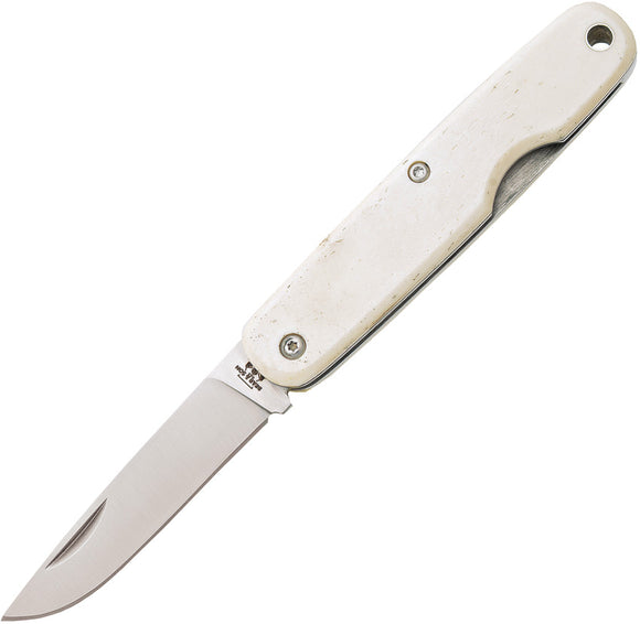 Bear & Son White Bone Folding High Carbon Stainless Pen Pocket Knife WSB79