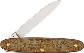 Beretta Coltello Bronze Folding Stainless Pocket Knife 489