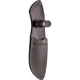 Beretta Eland Walnut 440 Stainless Drop Point Fixed Blade Knife w/ Sheath 93523