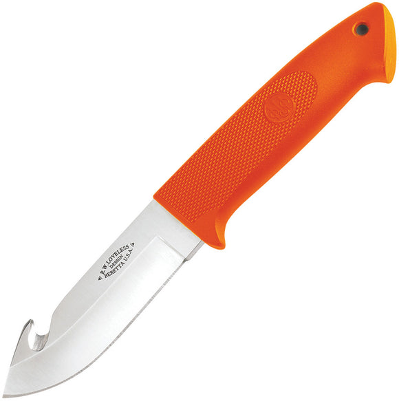 Beretta Loveless Orange Zytel Stainless Guthook Fixed Blade Knife 94110