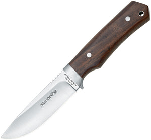 Black Fox Hunter Brown Snooth Sandalwood 440 Stainless Fixed Blade Knife 010WD