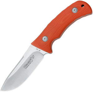 Black Fox Outdoor Orange G10 440A Stainless Fixed Blade Knife w/ Belt Sheath 132