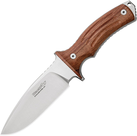 Black Fox Tora Brown Pakkawood 440 Stainless Fixed Blade Knife w/ Sheath 702