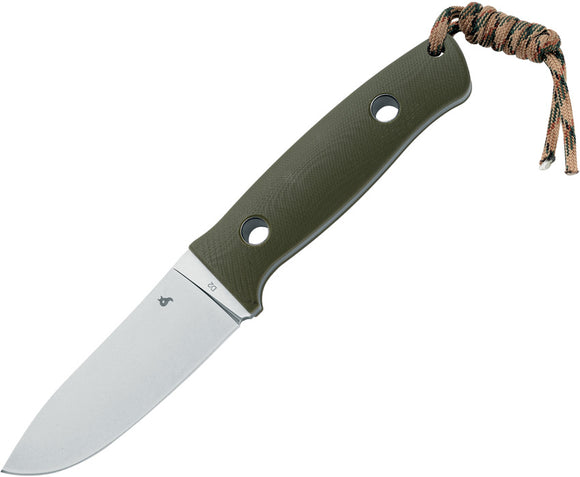 Black Fox Vesuvius OD Green G10 D2 Steel Fixed Blade Knife w/ Sheath 710D2OD