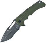 Black Fox Hugin Linerlock Green G10 Folding 440C Stainless Pocket Knife 721G