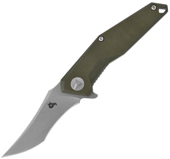 Black Fox Kravi Linerlock Green G10 Folding 440C Stainless Pocket Knife 729SW