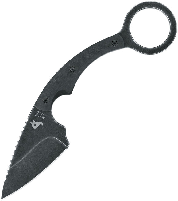 Black Fox Specwarcom G10 440C Stainless Fixed Blade Knife w/ Sheath 730