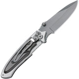Black Fox Titan Framelock Stainless & Sandalwood Folding 440 Pocket Knife 73