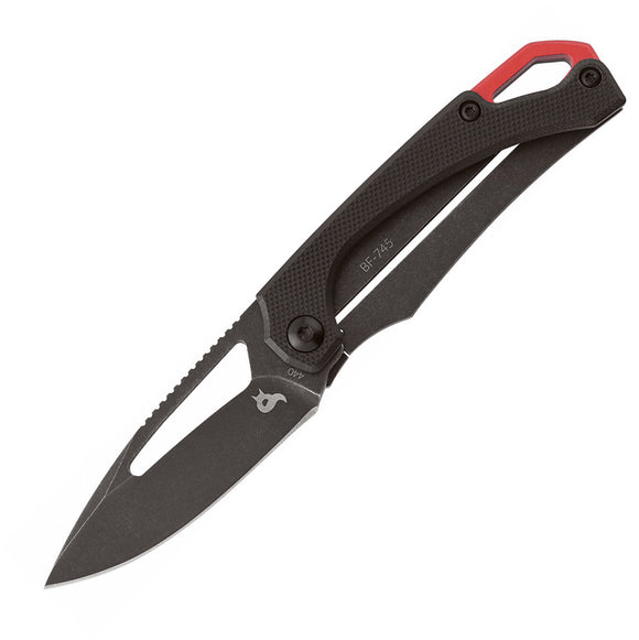 Black Fox Racli Framelock Black Stonewashed Foding Knife 745