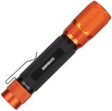 BlackFire Rechargeable Black & Orange Water Resistant Flashlight BBM6413