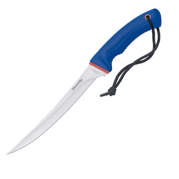 Black Fox Blue 420C Stainless Fixed Blade Fillet Knife w/ Belt Sheath CL22P