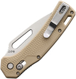 BlackFire Pivot Lock Tan Smooth GFN Folding D2 Steel Pocket Knife 000TNB