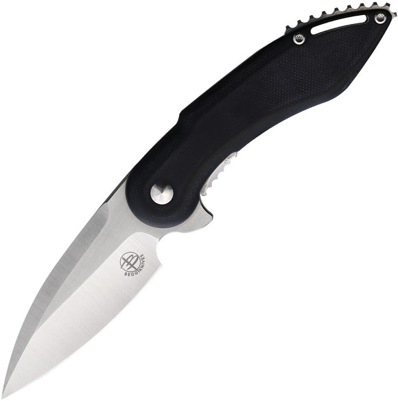 Begg Knives Mini Glimpse Linerlock Black G10 Folding D2 Pocket Knife 002