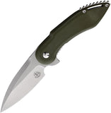 Begg Knives Mini Glimpse Linerlock Green G10 Folding D2 Pocket Knife 003