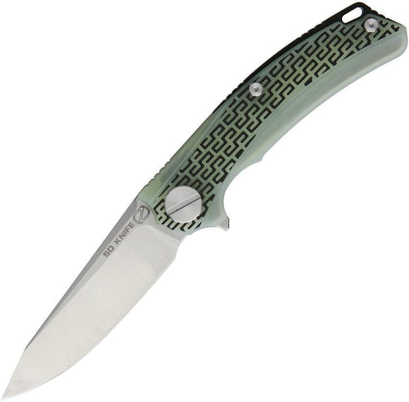 Stedemon BG01 Jade G10 Stainless Satin Folding Pocket Knife