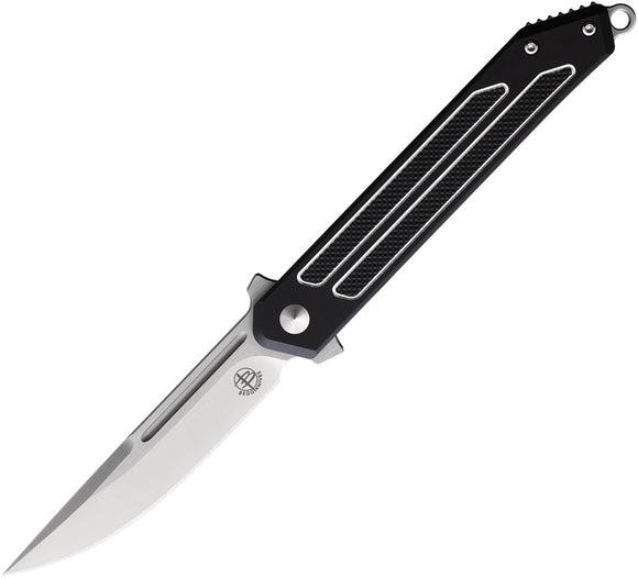 Begg Knives Kwaiken Linerlock Black Aluminum Folding D2 Pocket Knife 016