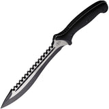 Begg Knives Bolo Black AUS-10 Steel Two-Tone Sawback Machete w/ Sheath 022