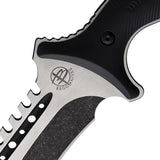 Begg Knives Bolo Black AUS-10 Steel Two-Tone Sawback Machete w/ Sheath 022