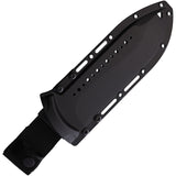 Begg Knives Bolo Black AUS-10 Steel Satin Sawback Machete w/ Belt Sheath 023