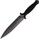 Begg Knives Filoso Dagger 13.5" Black 1095 Gray Fixed Blade Knife w/ Sheath 029