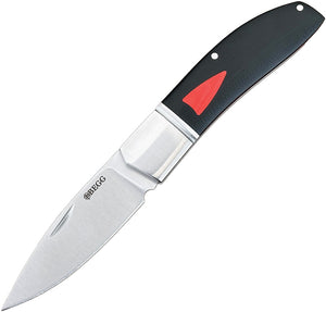 Begg Knives Black Widow Slip Joint Black & Red G10 & Stainless Folding 14C28N Knife 040
