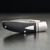 Begg Knives Drop Point Mini Slip Joint Black G10 & Stainless Folding 14C28N Pocket Knife 043