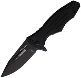 Blackhawk Hornet Linerlock A/O Black G10 Folding D2 Steel Pocket Knife 15H201BK