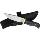 Blackjack International Small Hunter Black Micarta Handle Fixed Blade Knife 067