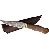 BenJahmin Knives Damascus Fighter Wood Damascus Steel Fixed Blade Knife 006