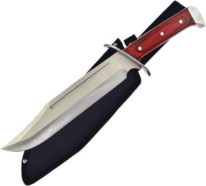 Frost Blackhills Bushmaster 15.5" Stainless Fixed Pakkawood Handle Knife