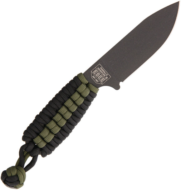 Becker EsKabar Black/OD Green Paracord Wrap 1095 Carbon Steel Fixed Blade Knife R14PC