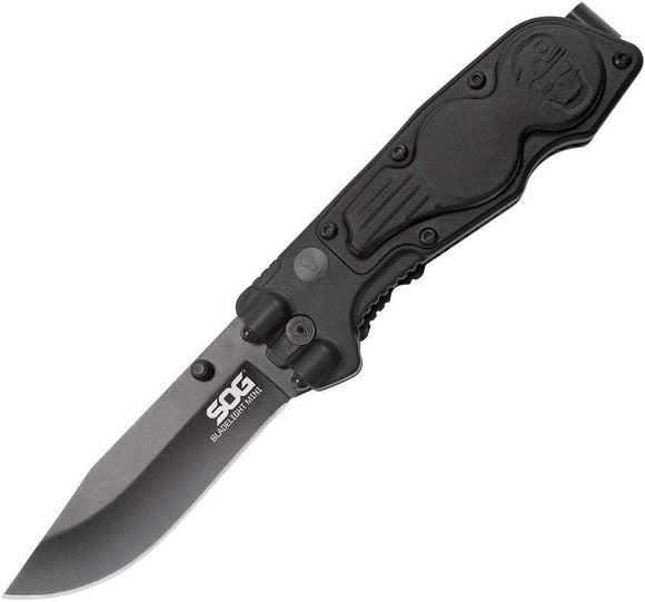 SOG Bladelight Folder Mini Black Handle Stainless Folding Blade Knife