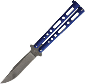 Benchmark Butterfly Blue Stonewash Knife (Butterfly) 018