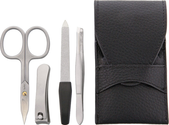 Benchmark Travel Nail File Clippers Scissors & Tweezers Manicure Set 087