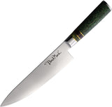 Benchmark Chef's Japanese Greenwood Damascus Fixed Blade Knife 121