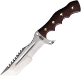 BucknBear Tracker Fixed Blade Knife Red Micarta Stainless Tanto Point 1221TT