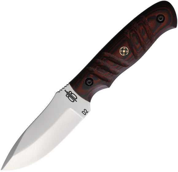 BucknBear Mamaba Hunter Fixed Blade Knife Red G10 Stainless Blade 16651
