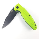 BucknBear Chameleon Pocket Knife Linerlock Green G10 Folding D2 Blade 789123Y