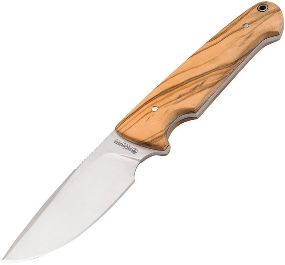 Boker Arbolito Vultur Olivewood Stainless Fixed Blade Knife w/ Sheath 02BA415