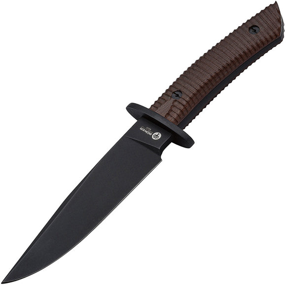 Boker Arbolito Esculta Guayacan Wood Handle Black Fixed Blade Knife 02BA593B